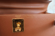 画像をギャラリービューアに読み込む, HERMES/エルメス ケリー28 クシュベル ゴールド 〇U刻印 ショルダーバッグ 800030101