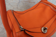 Load image into Gallery viewer, HERMES LINDY 30 Clemence leather Orange □M Engraving Shoulder bag 700030155