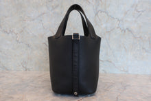 将图片加载到图库查看器,HERMES PICOTIN LOCK PM Clemence leather Black □R刻印 Hand bag 800090034