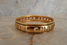 將圖片載入圖庫檢視器 CHANEL/シャネル ロゴバングル 金メッキ ゴールド バングル 500090029