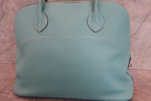 Load image into Gallery viewer, HERMES BOLIDE RELAX 35 Epsom leather Blue atoll T Engraving Hand bag 700110155