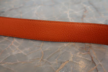 Load image into Gallery viewer, HERMES LINDY 30 Clemence leather Orange □M Engraving Shoulder bag 700030155
