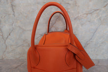 Load image into Gallery viewer, HERMES LINDY 30 Clemence leather Orange □M Engraving Shoulder bag 700030155