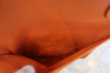 Load image into Gallery viewer, HERMES LINDY 30 Clemence leather Orange □M Engraving Shoulder bag 700030155