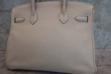 Load image into Gallery viewer, HERMES BIRKIN 30 Clemence leather Beton A Engraving Hand bag 700010118