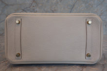 Load image into Gallery viewer, HERMES BIRKIN 30 Clemence leather Beton A Engraving Hand bag 700010118