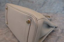 Load image into Gallery viewer, HERMES BIRKIN 30 Clemence leather Beton A Engraving Hand bag 700010118