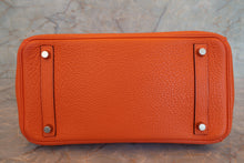 Load image into Gallery viewer, HERMES BIRKIN 30 Clemence leather Orange □H Engraving Hand bag 700100094
