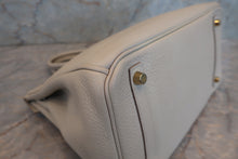 Load image into Gallery viewer, HERMES BIRKIN 30 Clemence leather Beton A Engraving Hand bag 700010118