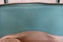 Load image into Gallery viewer, HERMES BOLIDE RELAX 35 Epsom leather Blue atoll T Engraving Hand bag 700110155