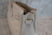 Load image into Gallery viewer, HERMES BIRKIN 30 Clemence leather Beton A Engraving Hand bag 700010118