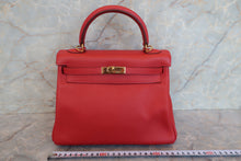 將圖片載入圖庫檢視器 HERMES/エルメス ケリー25 ヴォースイフト ルージュガランス □J刻印 ショルダーバッグ 700030221