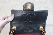 画像をギャラリービューアに読み込む, CHANEL/シャネル ミニマトラッセシングルフラップチェーンショルダーバッグ ラムスキン ブラック/ゴールド金具 ショルダーバッグ 800020087