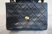 画像をギャラリービューアに読み込む, CHANEL/シャネル ミニマトラッセシングルフラップチェーンショルダーバッグ ラムスキン ブラック/ゴールド金具 ショルダーバッグ 800020087