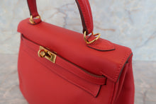 画像をギャラリービューアに読み込む, HERMES/エルメス ケリー25 ヴォースイフト ルージュガランス □J刻印 ショルダーバッグ 700030221