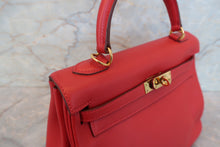 將圖片載入圖庫檢視器 HERMES/エルメス ケリー25 ヴォースイフト ルージュガランス □J刻印 ショルダーバッグ 700030221