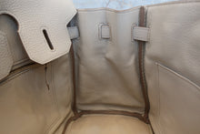 Load image into Gallery viewer, HERMES BIRKIN 30 Clemence leather Beton A Engraving Hand bag 700010118