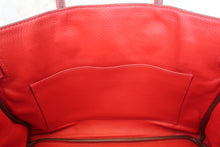 Load image into Gallery viewer, HERMES BIRKIN 30 Clemence leather Rouge casaque □R Engraving Hand bag 700090074