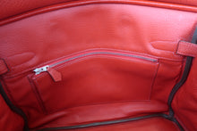 Load image into Gallery viewer, HERMES BIRKIN 30 Clemence leather Rouge casaque □R Engraving Hand bag 700090074