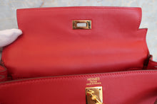 將圖片載入圖庫檢視器 HERMES/エルメス ケリー25 ヴォースイフト ルージュガランス □J刻印 ショルダーバッグ 700030221