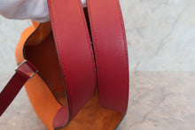 Load image into Gallery viewer, HERMES PICOTIN LOCK TOUCH GM Clemence leather/Swift leather Orange/Rouge grenet X Engraving Hand bag 700110144