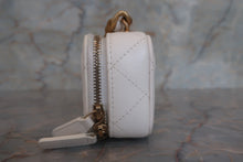 Load image into Gallery viewer, CHANEL Cambom Mini chain wallet Lambskin White/Gold hadware Shoulder bag 700050166