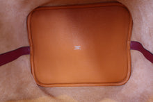Load image into Gallery viewer, HERMES PICOTIN LOCK TOUCH GM Clemence leather/Swift leather Orange/Rouge grenet X Engraving Hand bag 700110144