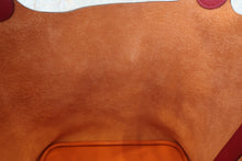 Load image into Gallery viewer, HERMES PICOTIN LOCK TOUCH GM Clemence leather/Swift leather Orange/Rouge grenet X Engraving Hand bag 700110144