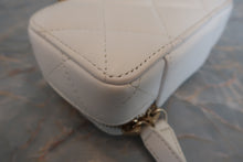 Load image into Gallery viewer, CHANEL Cambom Mini chain wallet Lambskin White/Gold hadware Shoulder bag 700050166
