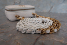 Load image into Gallery viewer, CHANEL Cambom Mini chain wallet Lambskin White/Gold hadware Shoulder bag 700050166