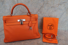 將圖片載入圖庫檢視器 HERMES/エルメス ケリー32 ヴォーガリバー オレンジ □E刻印 ショルダーバッグ 700110154