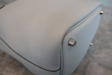 将图片加载到图库查看器,HERMES PICOTIN LOCK PM Clemence leather Blue pale U刻印 Hand bag 800030104
