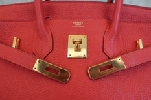画像をギャラリービューアに読み込む, HERMES/エルメス バーキン30 トリヨンクレマンス ルージュピヴォワンヌ T刻印 ハンドバッグ 800060180