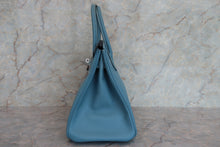 Load image into Gallery viewer, HERMES BIRKIN 30 Epsom leather Blue jean □K Engraving Hand bag 700080027