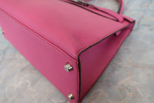 将图片加载到图库查看器,HERMES KELLY 28 Chevre myzore goatskim Fuschia pink □I刻印 Shoulder bag 800040160