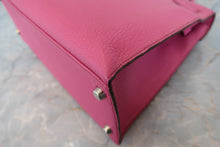 将图片加载到图库查看器,HERMES KELLY 28 Chevre myzore goatskim Fuschia pink □I刻印 Shoulder bag 800040160