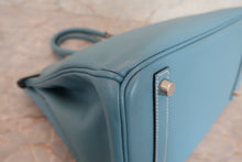 Load image into Gallery viewer, HERMES BIRKIN 30 Epsom leather Blue jean □K Engraving Hand bag 700080027