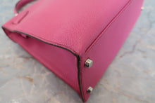 将图片加载到图库查看器,HERMES KELLY 28 Chevre myzore goatskim Fuschia pink □I刻印 Shoulder bag 800040160