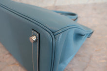 Load image into Gallery viewer, HERMES BIRKIN 30 Epsom leather Blue jean □K Engraving Hand bag 700080027