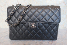 画像をギャラリービューアに読み込む, CHANEL/シャネル 中マトラッセシングルフラップチェーンショルダーバッグ キャビアスキン ブラック/シルバー金具 ショルダーバッグ 800020079