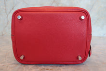 Load image into Gallery viewer, HERMES PICOTIN LOCK PM Clemence leather Rouge casaque A Engraving Hand bag 700100097
