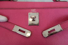 将图片加载到图库查看器,HERMES KELLY 28 Chevre myzore goatskim Fuschia pink □I刻印 Shoulder bag 800040160