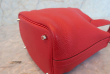 Load image into Gallery viewer, HERMES PICOTIN LOCK PM Clemence leather Rouge casaque A Engraving Hand bag 700100097
