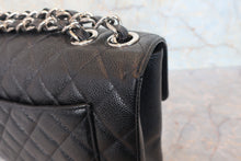 画像をギャラリービューアに読み込む, CHANEL/シャネル 中マトラッセシングルフラップチェーンショルダーバッグ キャビアスキン ブラック/シルバー金具 ショルダーバッグ 800020079