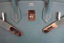 Load image into Gallery viewer, HERMES BIRKIN 30 Epsom leather Blue jean □K Engraving Hand bag 700080027