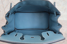 Load image into Gallery viewer, HERMES BIRKIN 30 Epsom leather Blue jean □K Engraving Hand bag 700080027