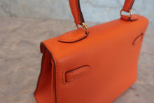 画像をギャラリービューアに読み込む, HERMES/エルメス ミニケリー20 ヴォーガリバー オレンジ 〇Y刻印 ショルダーバッグ 800060124