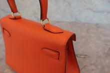 画像をギャラリービューアに読み込む, HERMES/エルメス ミニケリー20 ヴォーガリバー オレンジ 〇Y刻印 ショルダーバッグ 800060124