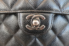 画像をギャラリービューアに読み込む, CHANEL/シャネル 中マトラッセシングルフラップチェーンショルダーバッグ キャビアスキン ブラック/シルバー金具 ショルダーバッグ 800020079