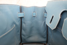 Load image into Gallery viewer, HERMES BIRKIN 30 Epsom leather Blue jean □K Engraving Hand bag 700080027